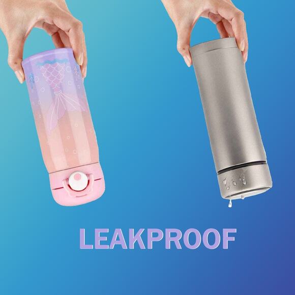 New Heavy Duty Double Insulated 12oz Pink Mermaid Thermos 12 Hours Hot & Cold - Picture 3 of 6